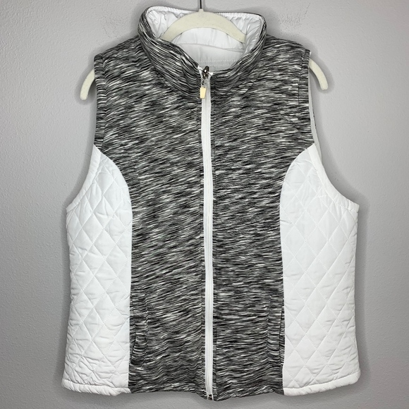 ATHLETIC COLLECTION Reversible Zip Up Vest - Picture 1 of 7